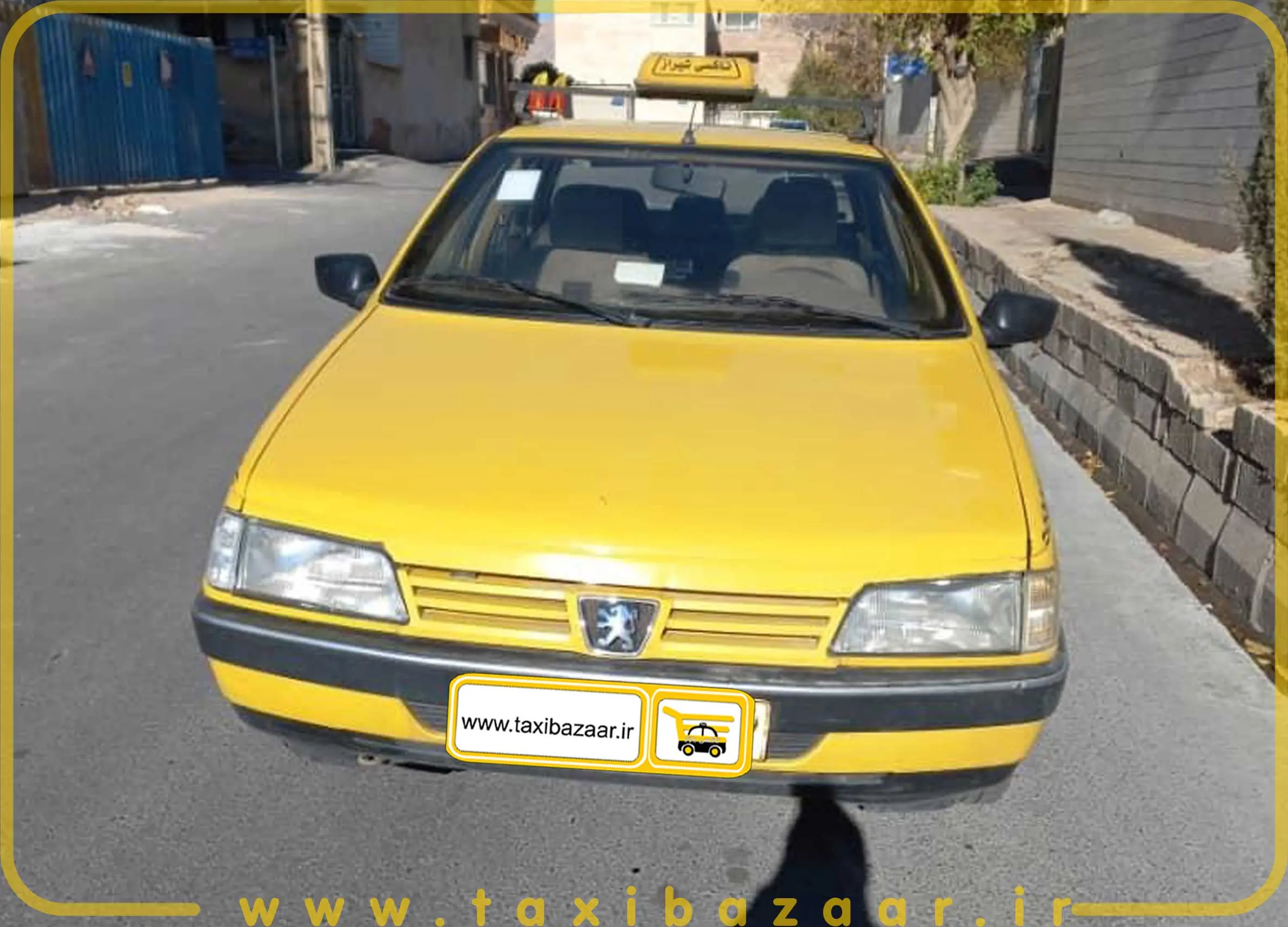 فروش تاکسی پژو 405 GL زرد-