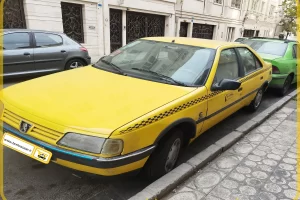 تاکسی پژو رنگ زردمدل 1395